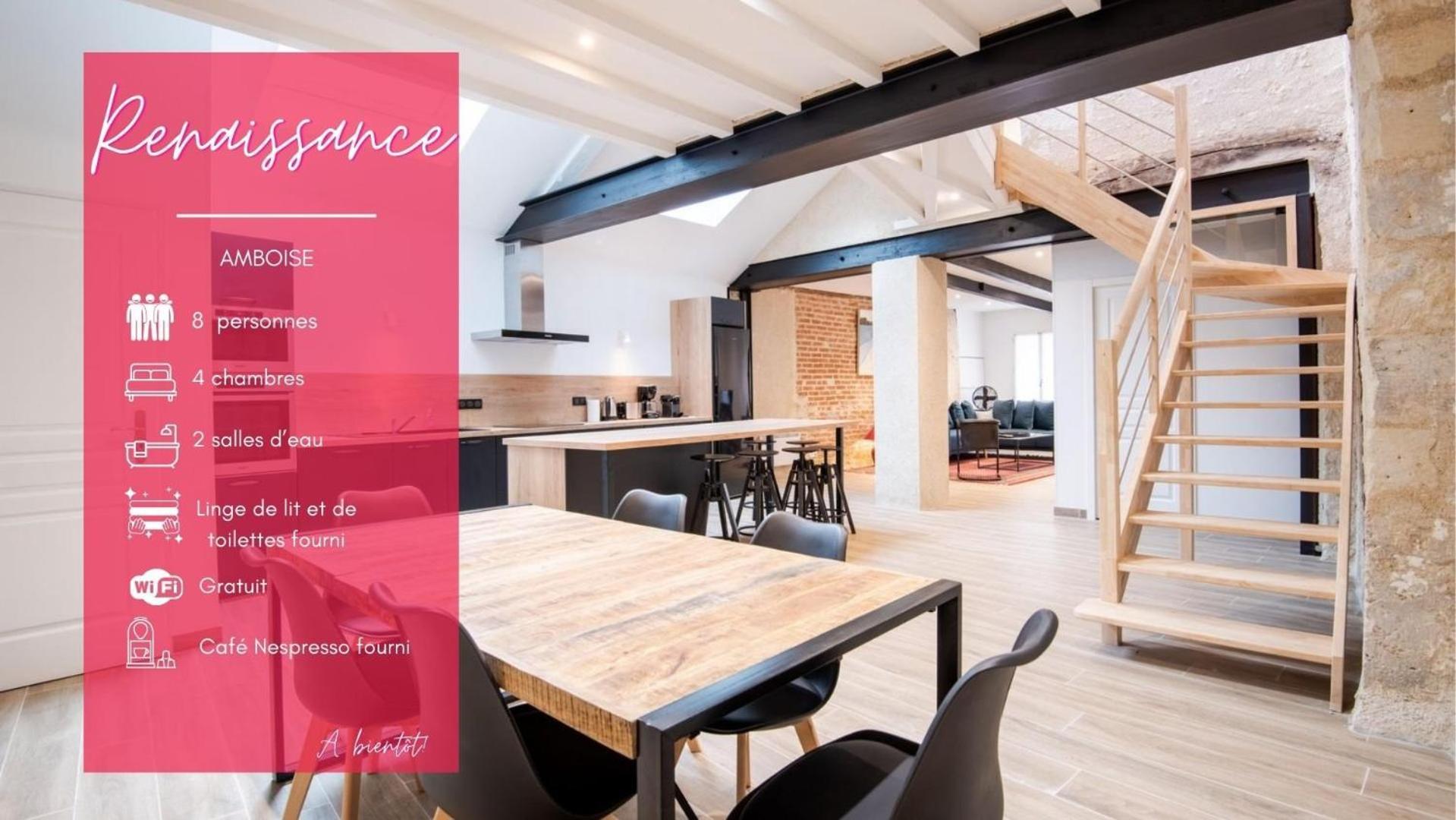 La Maison Renaissance - Gite 8Prs Amboise Kültér fotó